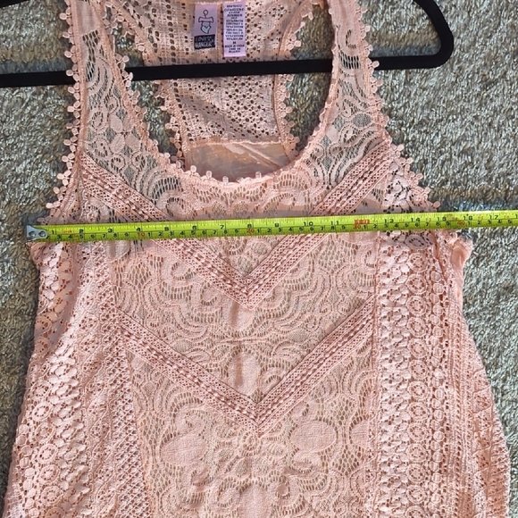 Love on a Hanger Pink Cropped Embellished Tank Top - Picture 6 of 9